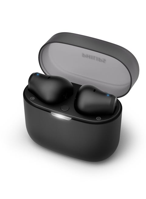 سماعات أذن لاسلكية حقيقية، قاعدة شحن بحجم الجيب مع صوت جهير ديناميكي، مكالمات واضحة، IPX4، 28 ساعة من وقت التشغيل