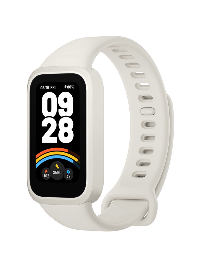 Xiaomi - Smart Band 9 Active – Beige White | Fitness Tracker with AMOLED Display & Health Monitoring Beige White - Image 1