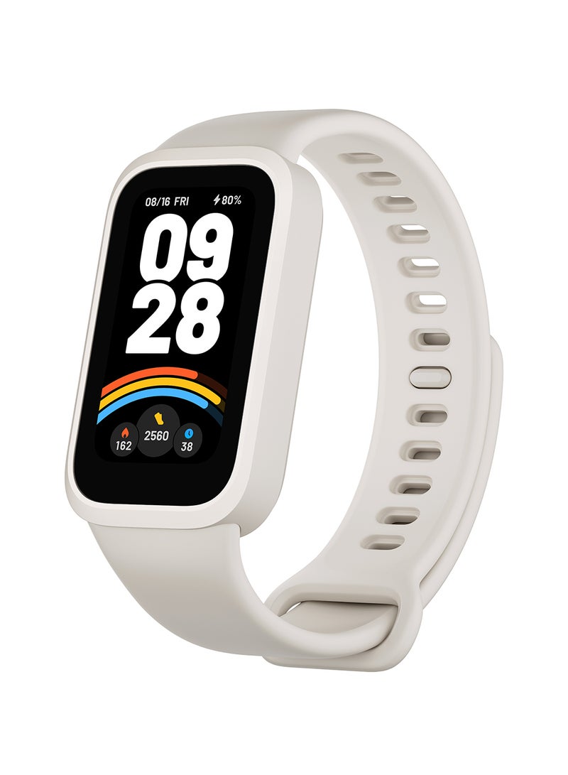 Xiaomi - Smart Band 9 Active – Beige White | Fitness Tracker with AMOLED Display & Health Monitoring Beige White - Image 1