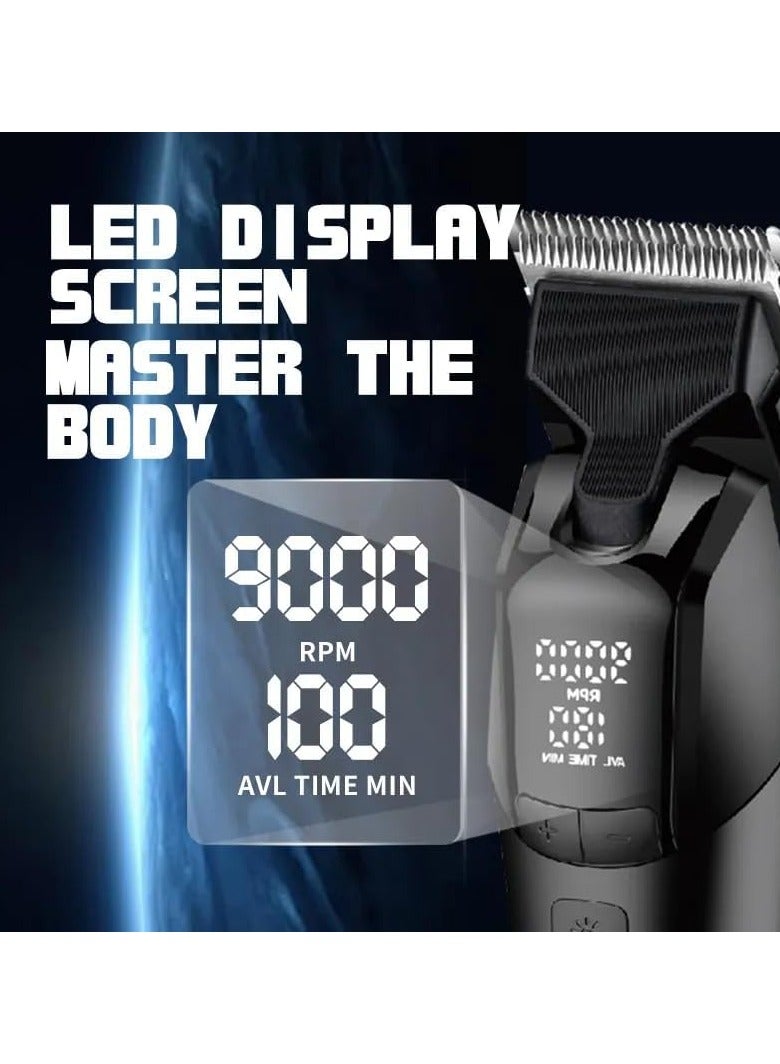 كيمي KM 1858 Men's Hair Clipper Get the Perfect Haircut at Home - Image 4