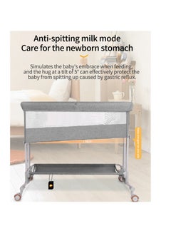 Kidle Portable Multifunctional Baby Bed Baby Cradle Bed Baby Bedside Nap Bed Foldable With Universal Wheels Anti-Mosquito Bites Breathable 92x58x109cm  - Image 5