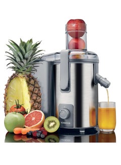 KENWOOD Juicer 700W Stainless Steel Juice Extractor with 75mm Wide Feed Tube, 2 Speed, Transparent Juice Jug, Pulp Container, Anti Drip for Home, Office, Restaurant & Cafeteria 700 W JEM51.000GS Grey/Silver  - Image 1