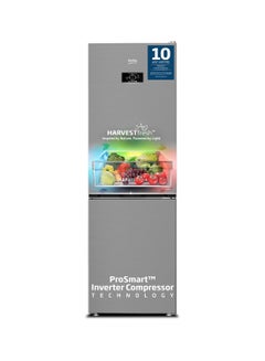 Beko Refrigerator 366 Liters Gross(316 Net) Capacity, Double Door, Bottom Mount, No Frost, Harvest Fresh Technology, NeoFrost Dual Cooling, Low Noise, 10 Years Warranty on ProSmart Inverter Compressor 90 W RDNE400CS Titanium Inox  - Image 1