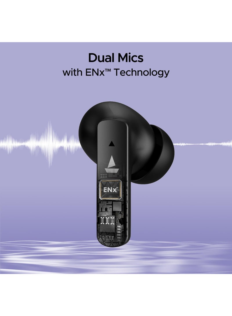 boAt - Airdopes 91 In Ear Tws Earbuds With 45 Hrs Playtime, Beast Mode With 50 Ms Low Latency, Dual Mics With Enx, Asap Charge, Iwp Tech, Ipx4 & Bluetooth V5.3 Active Black - Image 1