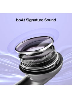 boAt Airdopes 91 In Ear TWS Earbuds with 45 hrs Playtime, Beat Mode with 50 ms Low Latency, Dual Mics with ENx, ASAP Charge, IWP Tech, IPX4 & Bluetooth v5.3 Mist Grey  - Image 4