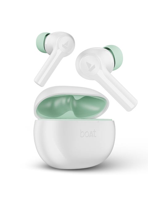 Airdopes Supreme In Ear Tws Earbuds With 50 Hrs Playtime, Quad Mics Ai-Enx Tech, Multipoint Connectivity, In-Ear Detection, Spatial Audio, Beast Mode & Asap Charge Swedish White