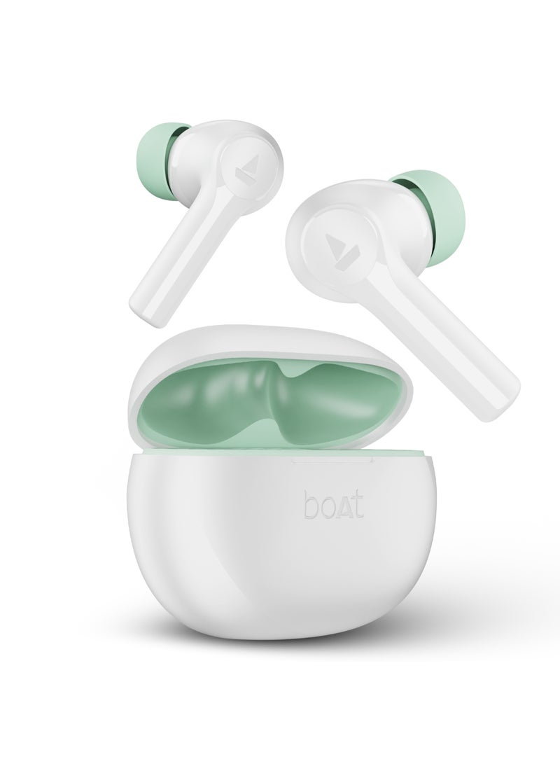 boAt - Airdopes Supreme In Ear Tws Earbuds With 50 Hrs Playtime, Quad Mics Ai-Enx Tech, Multipoint Connectivity, In-Ear Detection, Spatial Audio, Beast Mode & Asap Charge Swedish White - Image 1