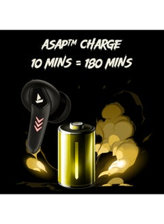boAt Immortal 171 In Ear Tws Earbuds With 40 Hrs Playtime, Quad Mics Enx Tech, Beast Mode, Blazing Rgb Leds, Bluetooth V5.3 & Asap Charge Black Sabre  - Image 4
