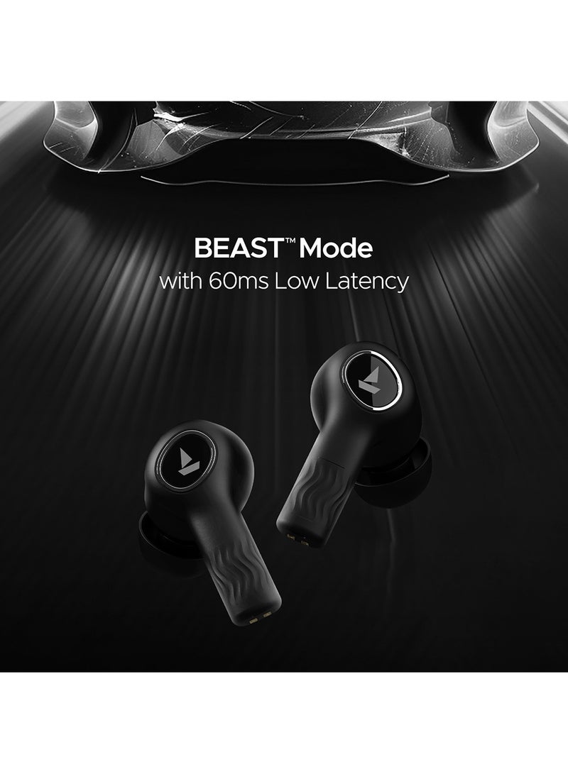 Nirvana Ion Anc In Ear Tws Earbuds With 120 Hrs Playtime, Anc Upto 32 Db, 4 Mics Enx Technology, Adaptive Eq By Mimi, In-Ear Detection & Bluetooth V5.2 Crystal Black