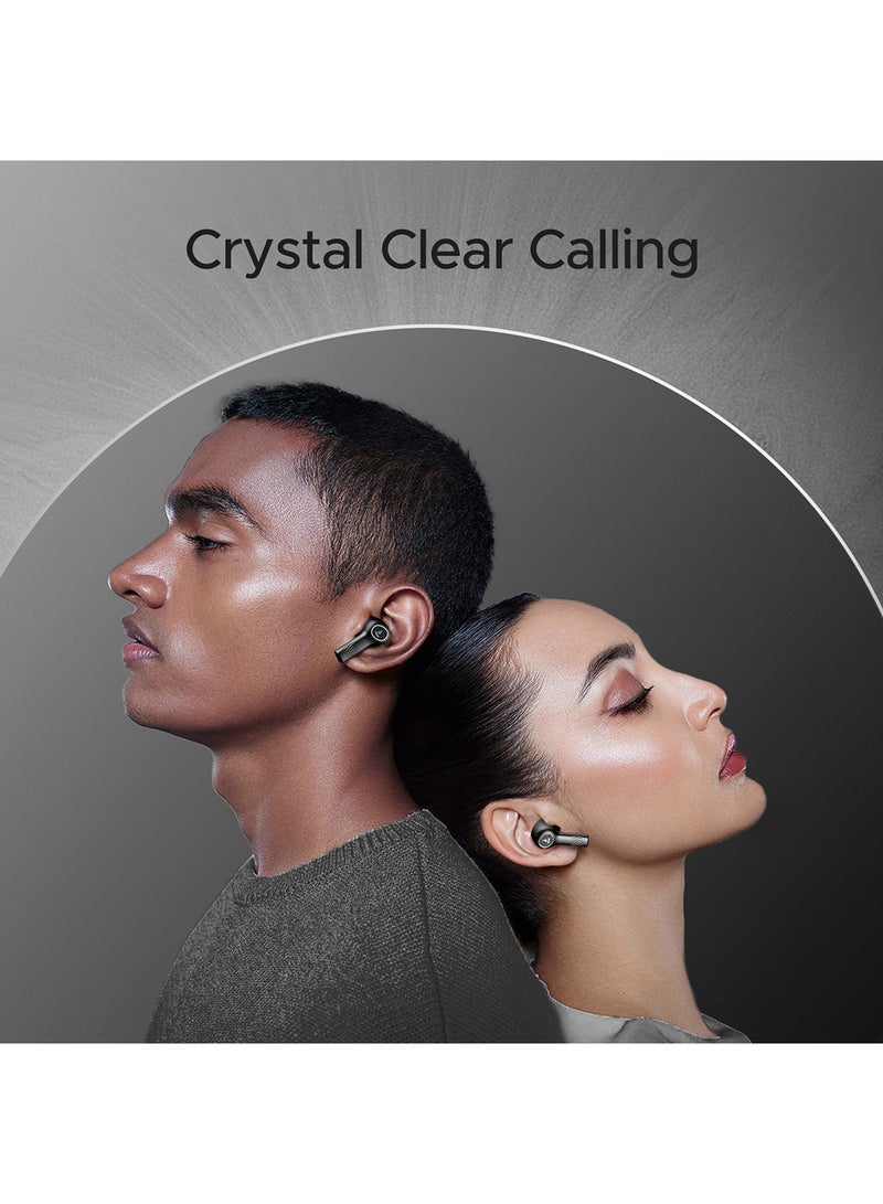 Nirvana Ion Anc In Ear Tws Earbuds With 120 Hrs Playtime, Anc Upto 32 Db, 4 Mics Enx Technology, Adaptive Eq By Mimi, In-Ear Detection & Bluetooth V5.2 Crystal Black