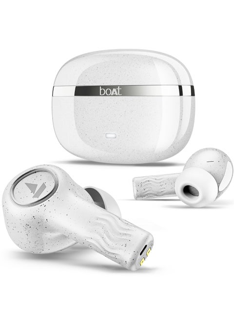 Nirvana Ion Anc In Ear Tws Earbuds With 120 Hrs Playtime, Anc Upto 32 Db, 4 Mics Enx Technology, Adaptive Eq By Mimi, In-Ear Detection & Bluetooth V5.2 Quartz White