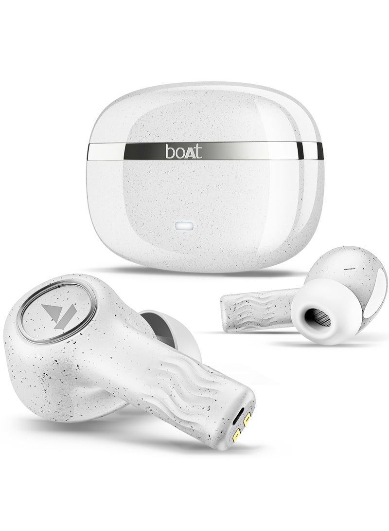 Nirvana Ion Anc In Ear Tws Earbuds With 120 Hrs Playtime, Anc Upto 32 Db, 4 Mics Enx Technology, Adaptive Eq By Mimi, In-Ear Detection & Bluetooth V5.2 Quartz White