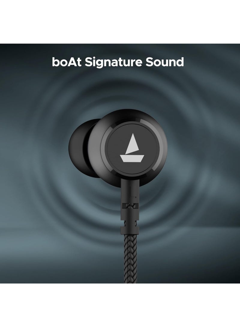 boAt - Rockerz 110 Wireless Neckband With Up To 40 Hrs Playtime, Dual Device Pairing, Enx Tech, Beast Mode, Asap Charging, Btv5.3, Ipx5, Type-C Interface & Magnetic Power Buds Active Black - Image 1