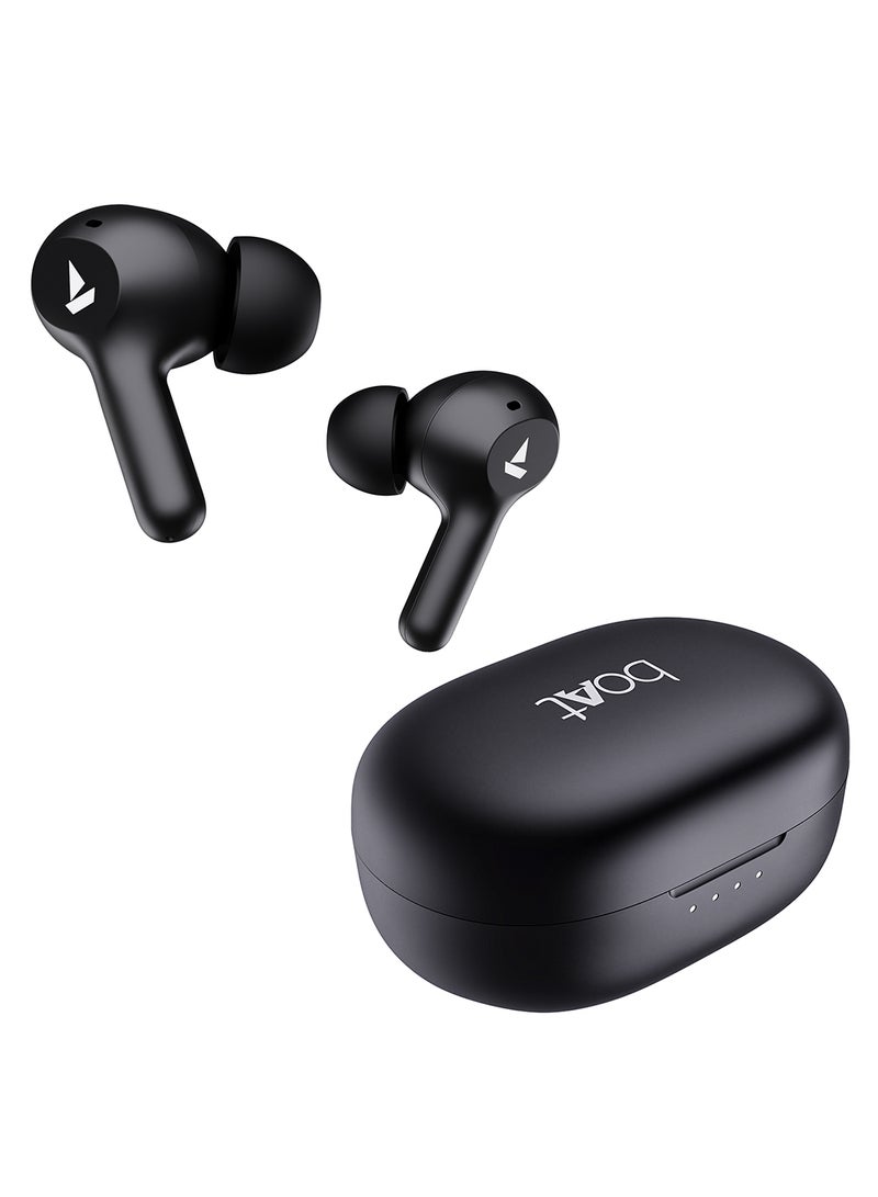 boAt - Airdopes 71 Tws Earbuds With 40 Hours Playtime, Dual Mics With Enxtm, Asap Charge, Iwp, Beast Mode With 50 Ms Low Latency, Ipx4 & Pocketable Id Active Black - Image 1