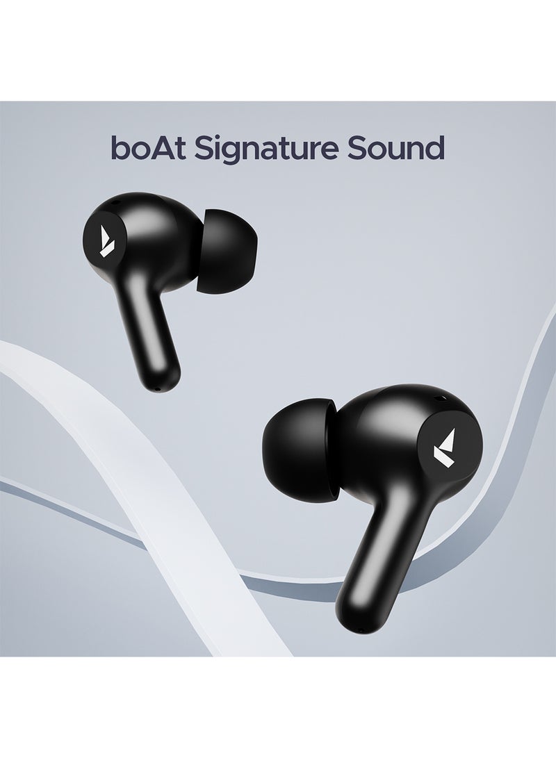 boAt - Airdopes 71 Tws Earbuds With 40 Hours Playtime, Dual Mics With Enxtm, Asap Charge, Iwp, Beast Mode With 50 Ms Low Latency, Ipx4 & Pocketable Id Active Black - Image 1