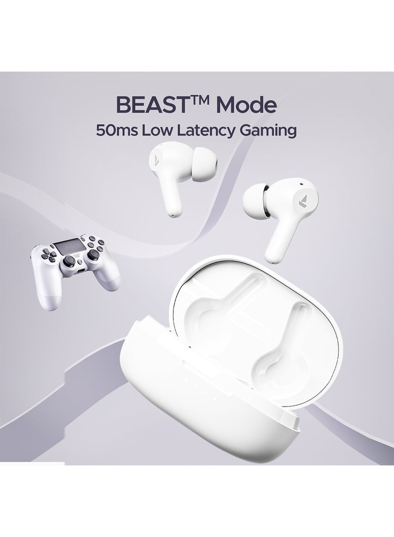 Airdopes 71 Tws Earbuds With 40 Hours Playtime, Dual Mics With Enx, Asap  Charge, Iwp, Beast Mode With 50 Ms Low Latency, Ipx4 & Pocketable Id Frost White - pnsku/N70125913V/45/_/1730306778/1c88a699-ad44-4323-9dc8-bbb4522806a7