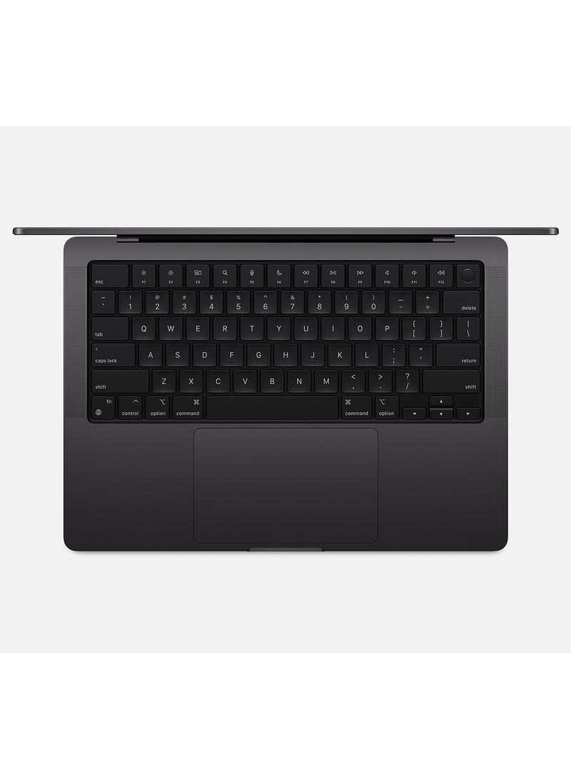 أبل - MacBook Pro MX2K3 Liquid XDR Retina 14-Inch Display, M4 Max Chip 14-Core CPU 32-Core GPU Processor/36GB RAM/1TB SSD/macOS(International Version) English Space Black - Image 1