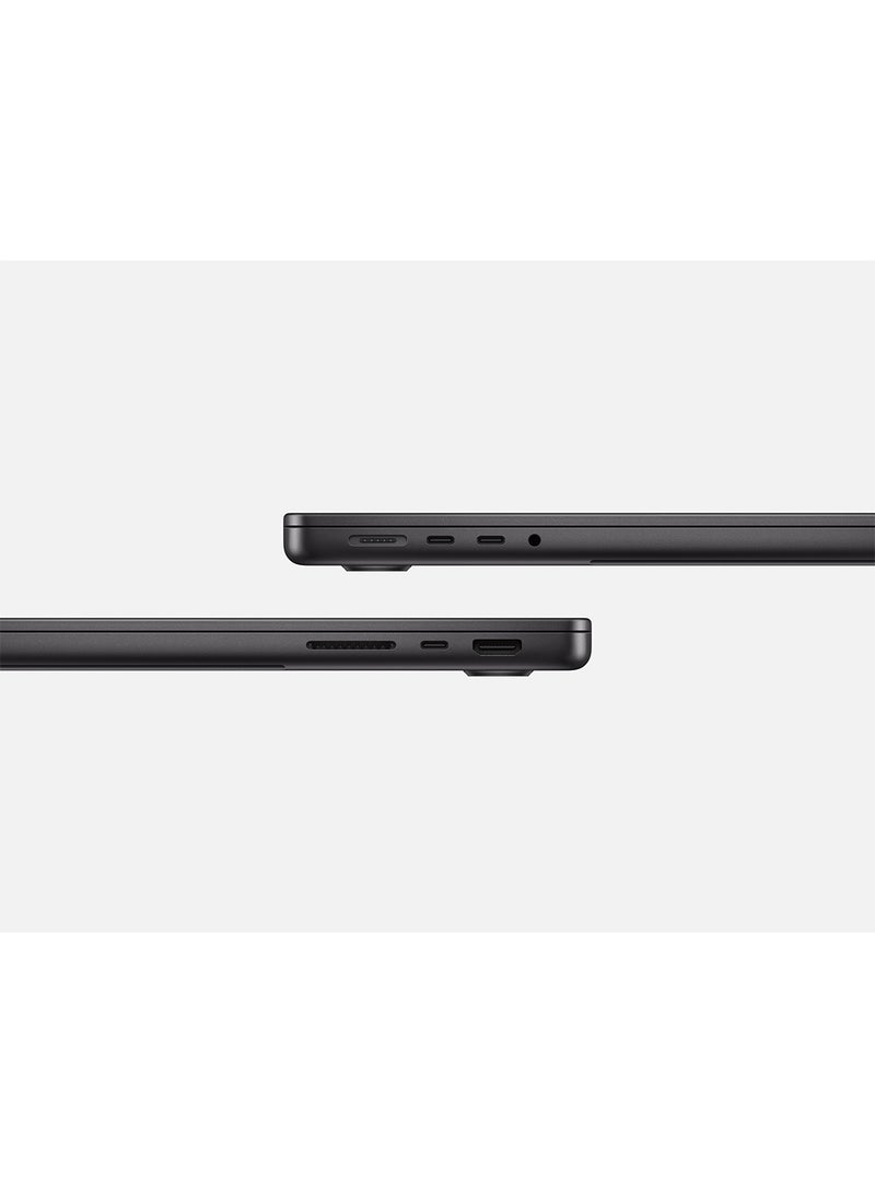 أبل - MacBook Pro MCX04 Liquid XDR Retina 14-Inch Display, M4 Chip 10-Core CPU 10-Core GPU Processor/24GB RAM/1TB SSD/macOS English/Arabic Space Black - Image 1