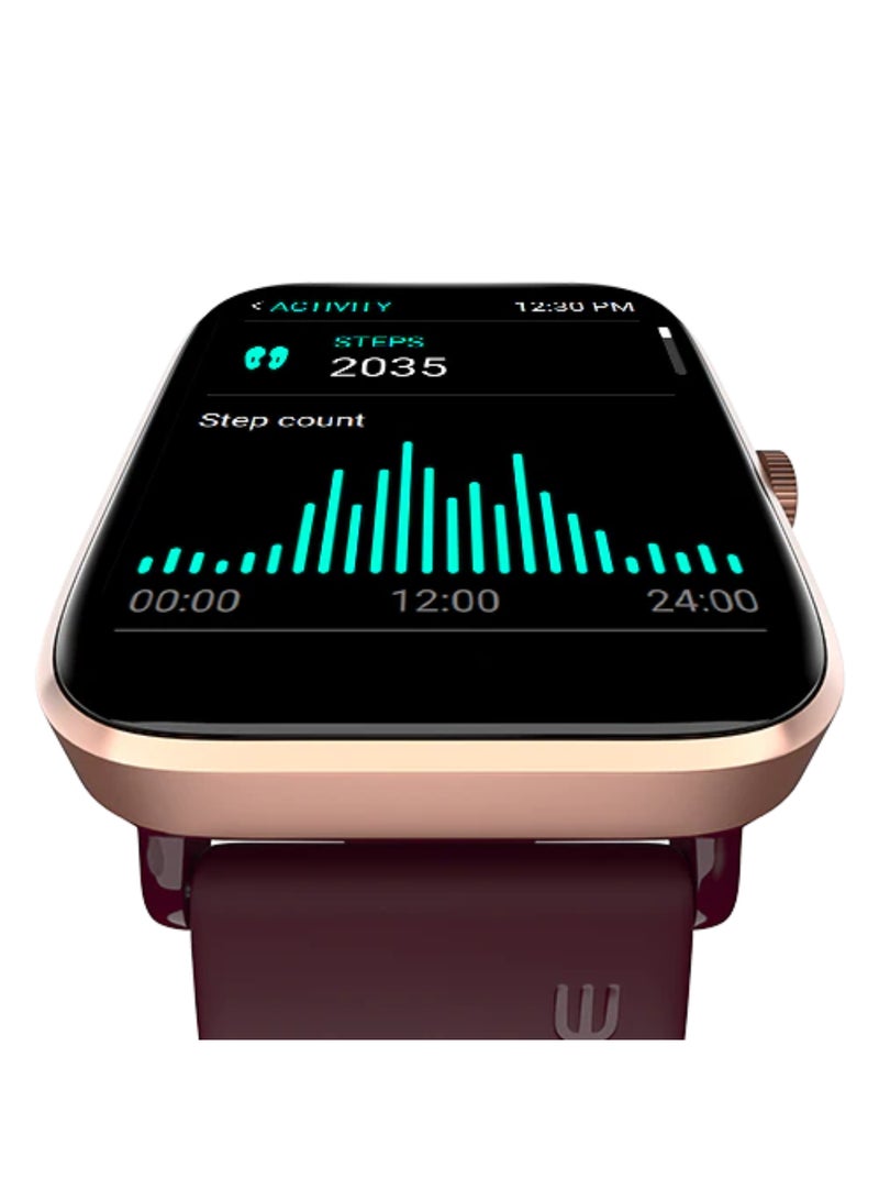 Noise - Colorfit Pro 4 Alpha 1.78" Amoled Display, Bluetooth Calling Smart Watch, Functional Crown, Metallic Build, Intelligent Gesture Control, Instacharge Deep Wine - Image 1