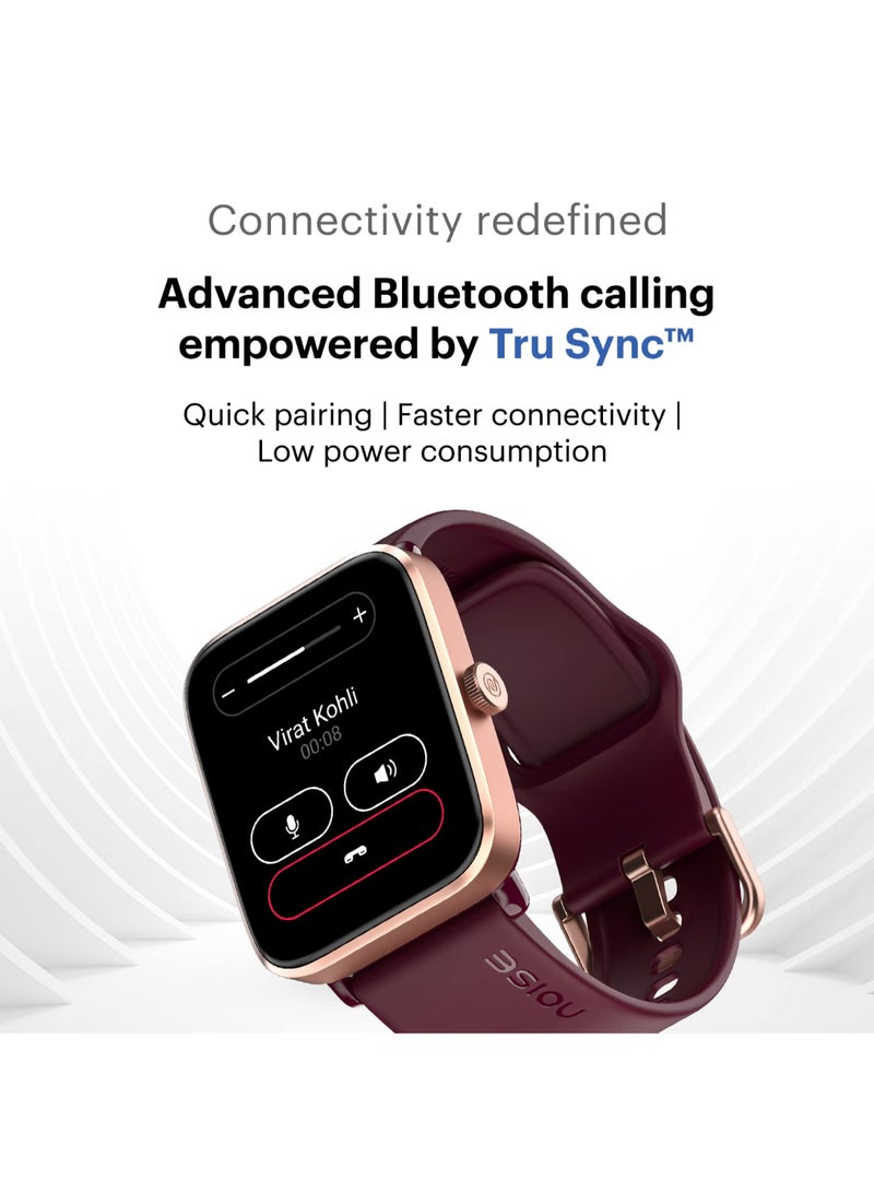 Noise - Colorfit Pro 4 Alpha 1.78" Amoled Display, Bluetooth Calling Smart Watch, Functional Crown, Metallic Build, Intelligent Gesture Control, Instacharge Deep Wine - Image 1