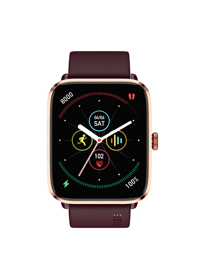 Noise - Colorfit Pro 4 Alpha 1.78" Amoled Display, Bluetooth Calling Smart Watch, Functional Crown, Metallic Build, Intelligent Gesture Control, Instacharge Deep Wine - Image 1