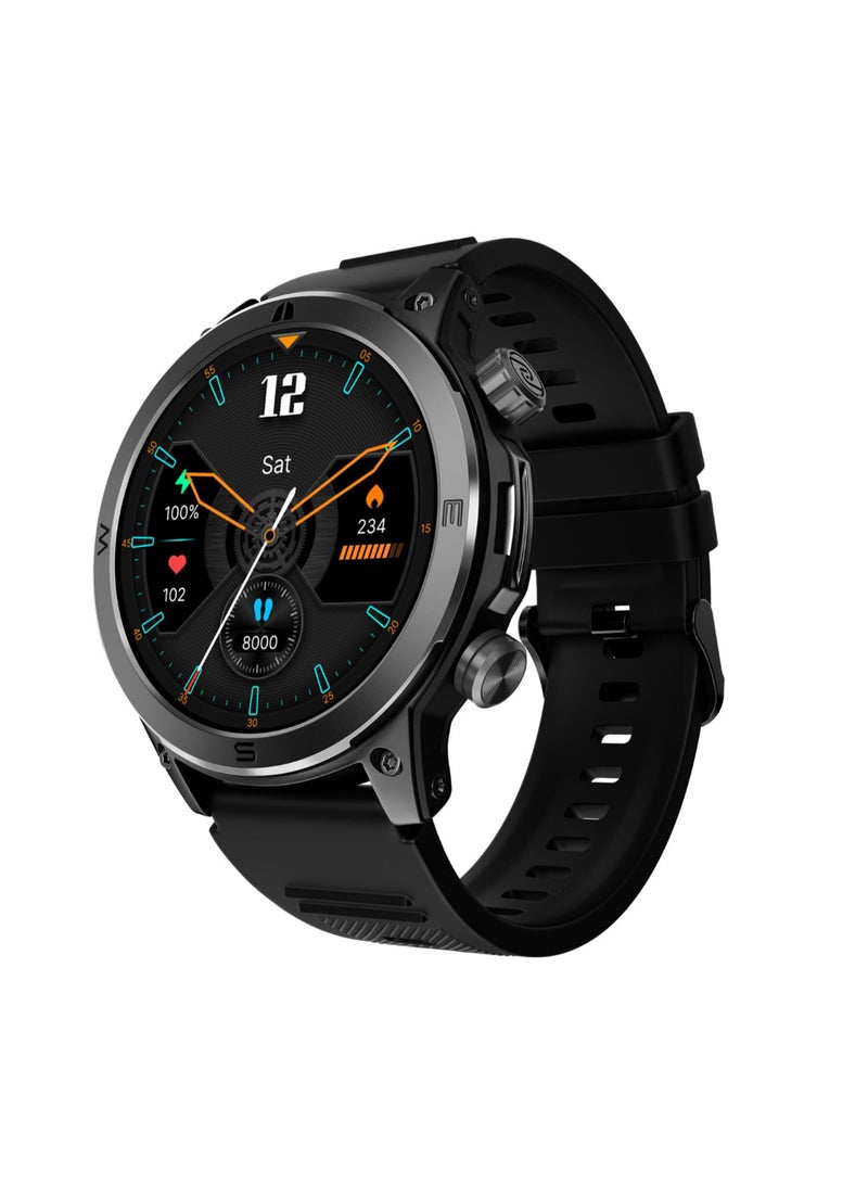 نويز ساعة ذكية بتصميم متين 1.46" شاشة أموليد، مكالمات بلوتوث، ميزة الطوارئ، صحة سريعة و 100+ وضع رياضي - Image 1