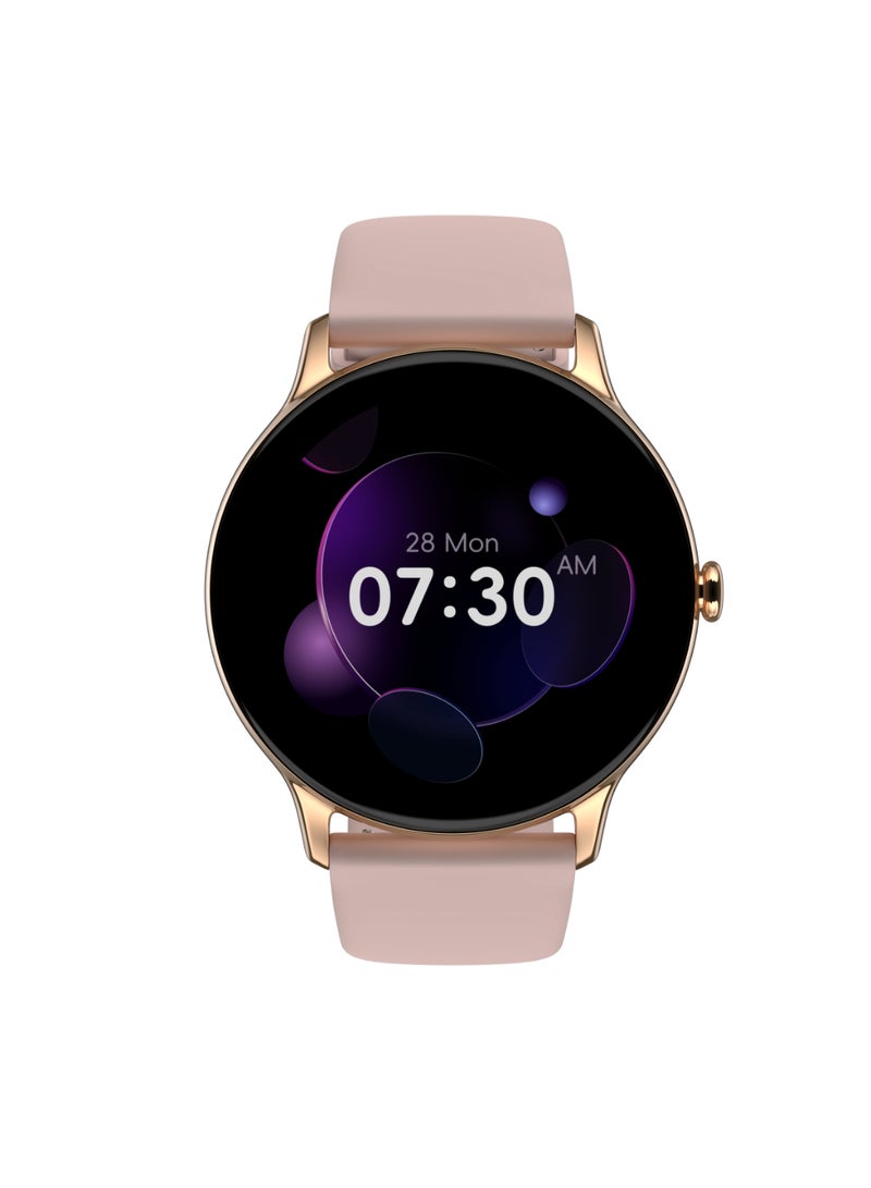 Noise Twist Go Smart Watch 1.39" Display, Trusyncᵀᴹ Bt Calling, Glossy Metal Finish, 150+ Watch Faces, Ip68, Sleep Tracking, 100+ Sports Modes, Smart Watch For Men And Women Rose Pink - Image 1