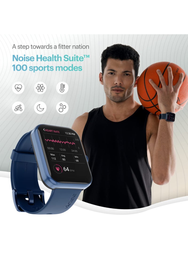 Noise - Colorfit Pulse 3 With 1.96" Biggest Display Bluetooth Calling Smart Watch, Premium Build, Auto Sport Detection & 170+ Watch Faces Smartwatch For Men & Women Jet Black - Image 1