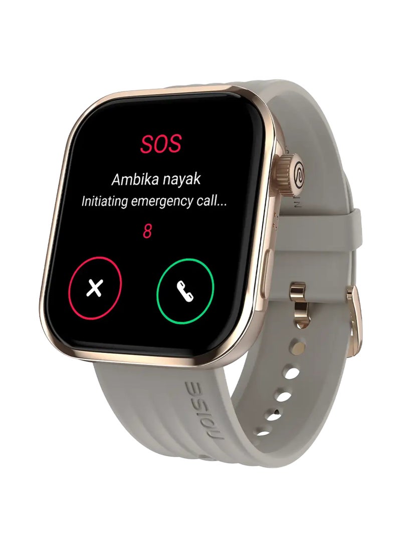 Noise - Pro 5 Smart Watch With 1.85" Amoled Display, Bt Calling, New Diy Watch Faces, Ultra Personalization With Smart Dock, Productivity Suite, 100 Sports Modes And More Starlight Gold - Image 1