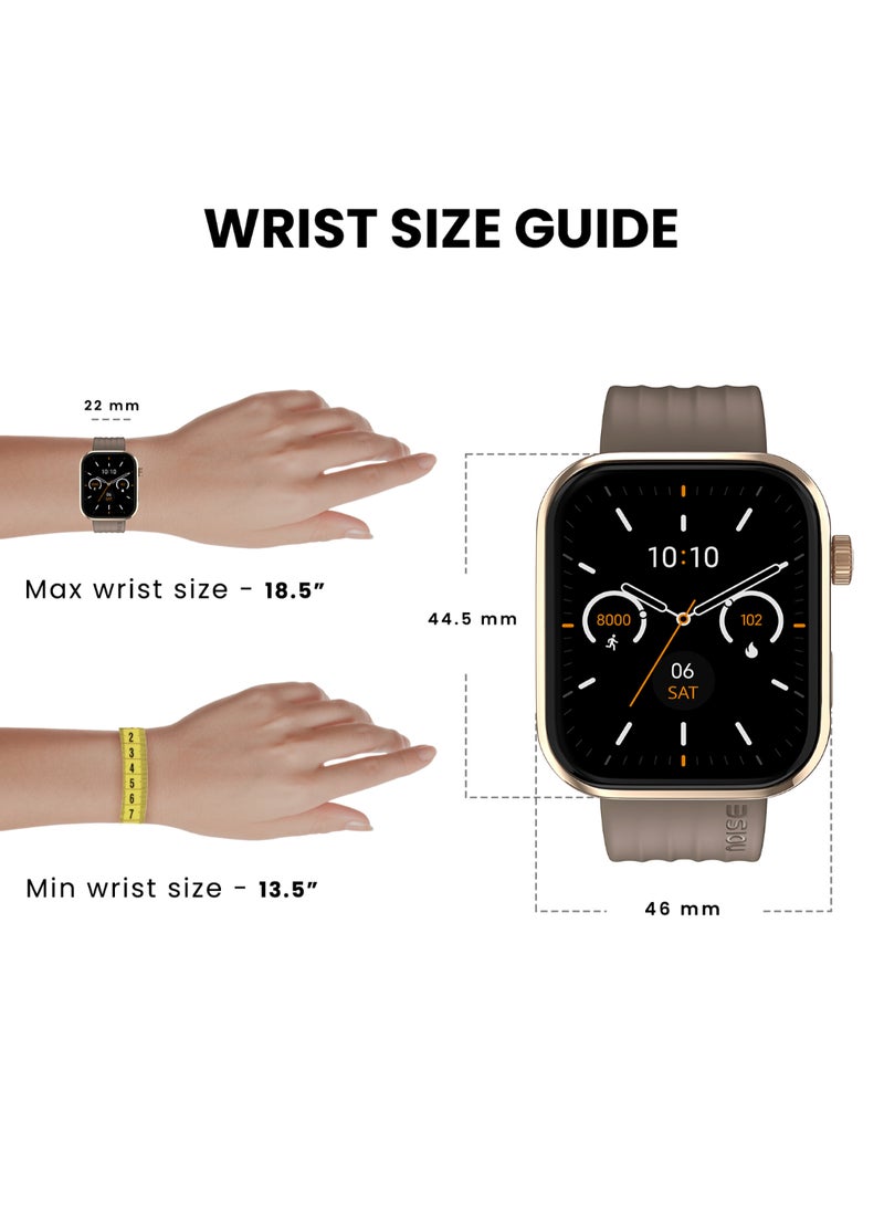 Noise - Pro 5 Smart Watch With 1.85" Amoled Display, Bt Calling, New Diy Watch Faces, Ultra Personalization With Smart Dock, Productivity Suite, 100 Sports Modes And More Starlight Gold - Image 1
