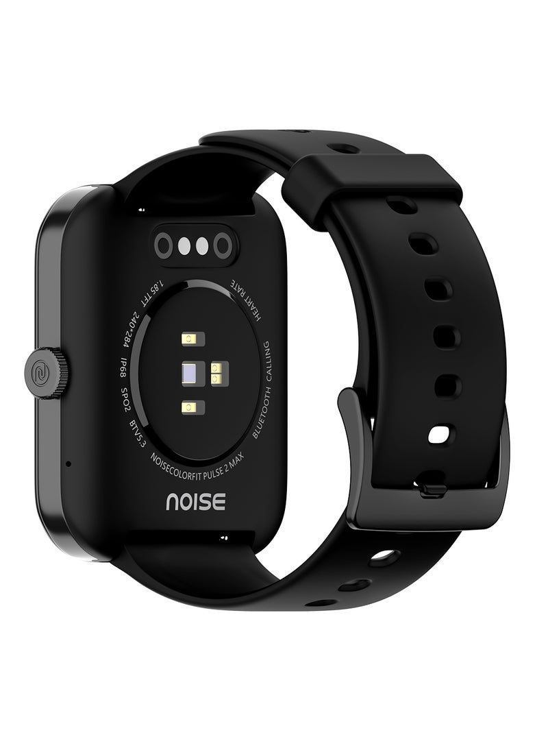 Noise Pulse 2 Max 1.85" Display, Bluetooth Calling Smart Watch, 10 Days Battery, 550 Nits Brightness, Smart Dnd, 100 Sports Modes, Smartwatch For Men And Women Jet Black  - Image 3