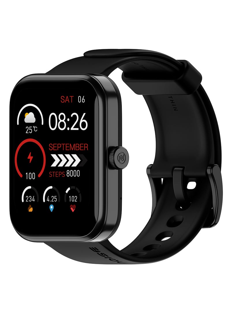 Noise Pulse 2 Max 1.85" Display, Bluetooth Calling Smart Watch, 10 Days Battery, 550 Nits Brightness, Smart Dnd, 100 Sports Modes, Smartwatch For Men And Women Jet Black  - Image 2
