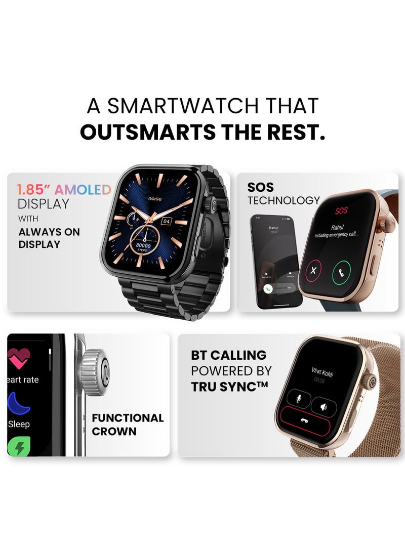 Noise - Pro 5 Smart Watch With 1.85" Amoled Display, Bt Calling, New Diy Watch Faces, Ultra Personalization With Smart Dock, Productivity Suite, 100 Sports Modes And More Elite Rose Gold - Image 1