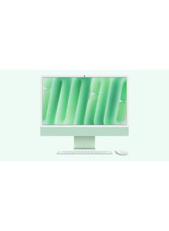 أبل 24-inch iMac with Retina 4.5K Display, M4 Chip 10-Core CPU 10-Core GPU Processor/16GB RAM/512GB SSD/macOS English/Arabic Green  - Image 1