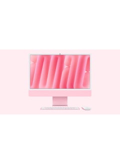 Apple 24-inch iMac with Retina 4.5K Display, M4 Chip 8-Core CPU 8-Core GPU Processor/16GB RAM/256GB SSD/macOS English/Arabic Pink  - Image 1