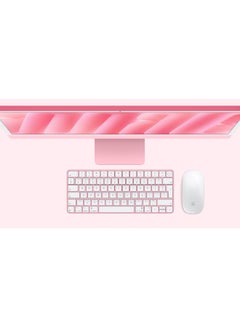 Apple 24-inch iMac with Retina 4.5K Display, M4 Chip 8-Core CPU 8-Core GPU Processor/16GB RAM/256GB SSD/macOS English/Arabic Pink  - Image 3