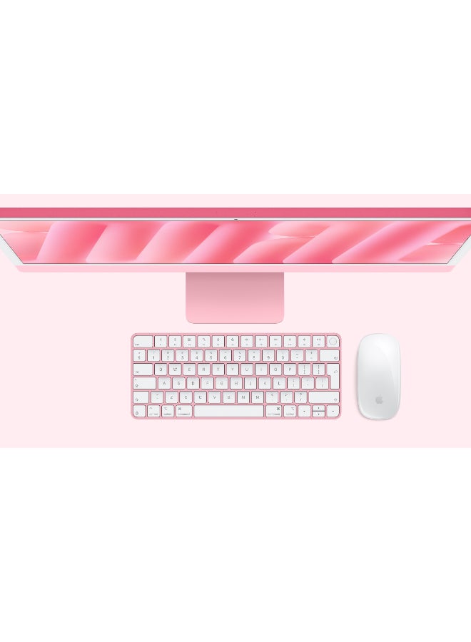 Apple - 24-inch iMac with Retina 4.5K Display, M4 Chip 10-Core CPU 10-Core GPU Processor/16GB RAM/256GB SSD/macOS English/Arabic Pink - Image 1