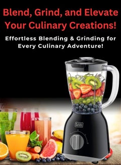 بلاك اند ديكر 4.3L Air Fryer with 1700W Power, Touch Control, 10 Cooking Presets + 1.5L Blender with 400W Motor, Stainless Steel Grinder Mills for Spices and Coffee 6 L 1700 W AF700-B5+BX365-B5 Black  - Image 4