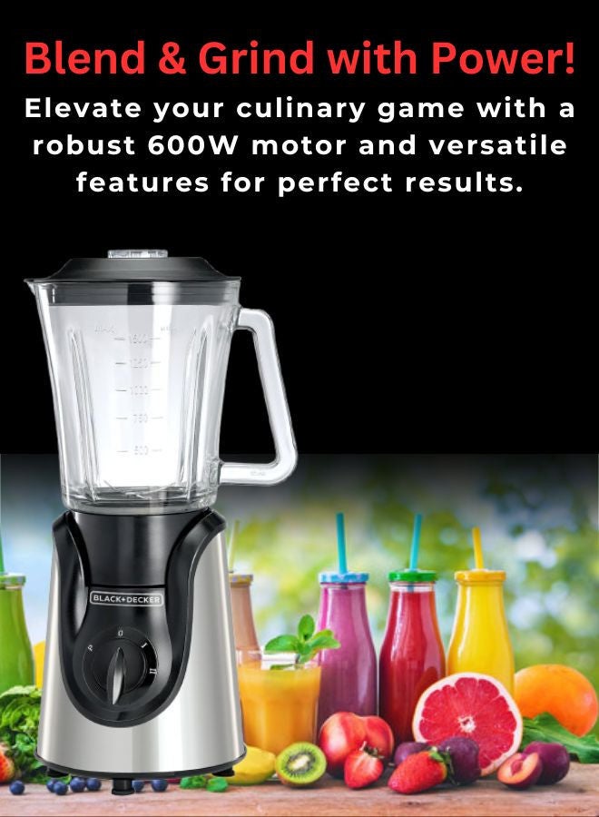 بلاك اند ديكر 4.3L Air Fryer with 1700W Power, Touch Control, 10 Cooking Presets + 1.5L Blender with 600W Motor, Stainless Steel Blades, and Grinder Mill 6 L 1700 W AF700-B5+BGG600-B9 Black - Image 4