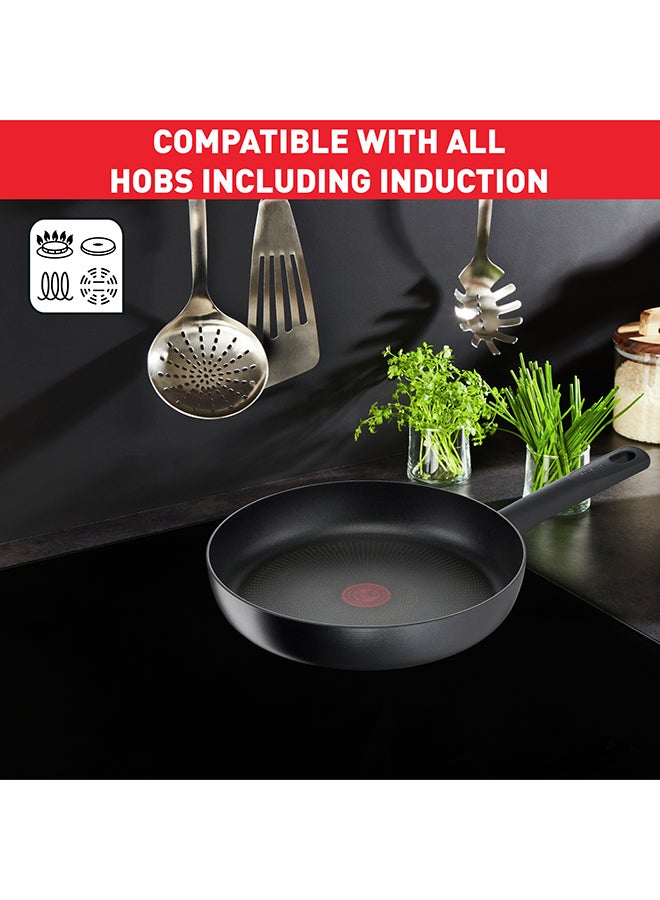 Tefal - TEFAL Performance Plus 2 pc set | frypans 22/28 cm | Non-Stick | Thermo-Signal Heat Indicator | Safe Pans | All Stovetops Including Induction | Black | Made in France | 2 Years Warranty | G3019032 Black 22/28 cmcm - Image 1