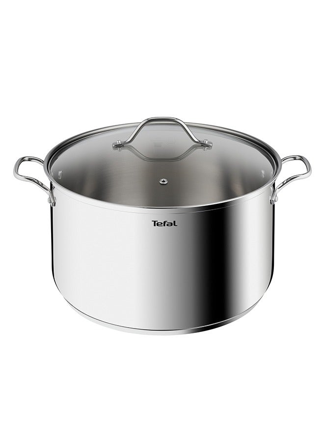 تيفال - TEFAL قدر Intuition XL | 36 سم | الفولاذ المقاوم للصدأ 18/10 عالي الجودة | حجم XL | مقابض قوية | غطاء زجاجي | طنجرة للطهي بالحث | ضمان لمدة سنتين | B8647504 XLسم - Image 1