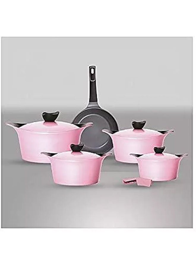 11 Piece Granite Cookware Set Pink - pnsku/N70126166V/45/_/1730647552/234e3339-aea4-476f-a9a6-baef71e18620