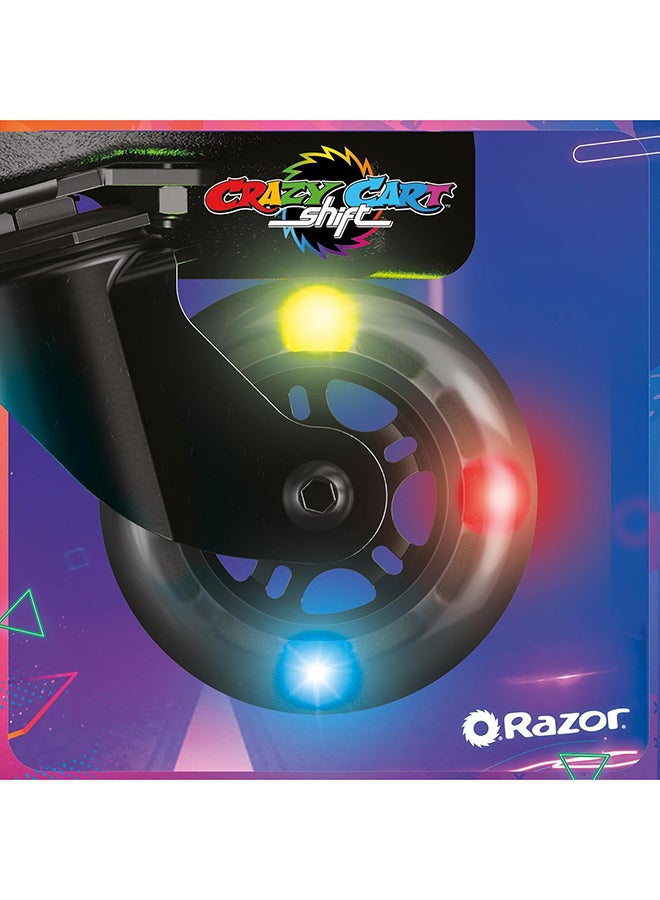 Razor Razor Color Rave Kids Electric Scooter 12kmh Light Up Deck LED Show 30min Ride Push Button Throttle Hand Brake Lightweight Steel Frame Ages 8 Plus Supports 50kg Children Ride  - Image 4