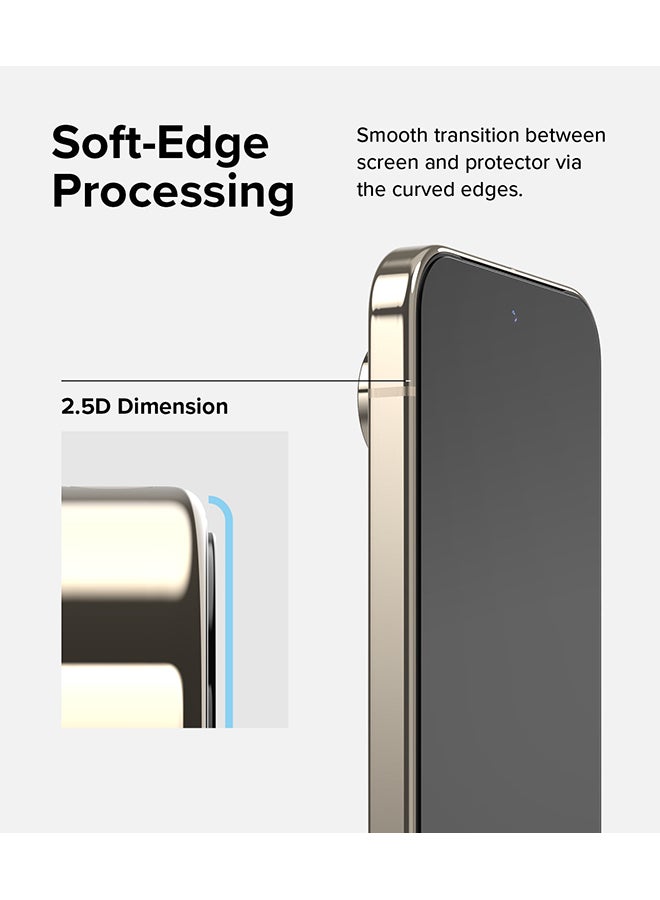 Ringke - Easy Slide Tempered Glass For Google Pixel 9 Pro / Pixel 9 Screen Protector, Case Friendly Shatterproof Premium 9H Hardness- 2 Pack W Installation Jig Clear - Image 1