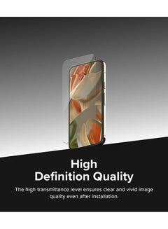 Ringke Easy Slide Tempered Glass For Google Pixel 9 Pro / Pixel 9 Screen Protector, Case Friendly Shatterproof Premium 9H Hardness- 2 Pack W Installation Jig Clear  - Image 5
