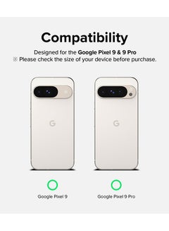 Ringke Easy Slide Tempered Glass For Google Pixel 9 Pro / Pixel 9 Screen Protector, Case Friendly Shatterproof Premium 9H Hardness- 2 Pack W Installation Jig Clear  - Image 2