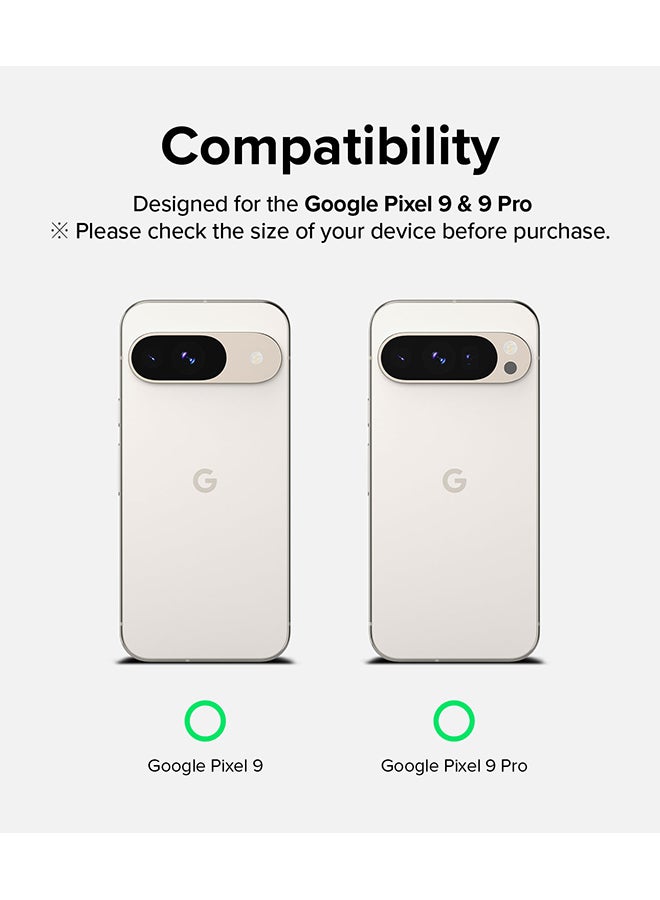Ringke - Easy Slide Tempered Glass For Google Pixel 9 Pro / Pixel 9 Screen Protector, Case Friendly Shatterproof Premium 9H Hardness- 2 Pack W Installation Jig Clear - Image 1