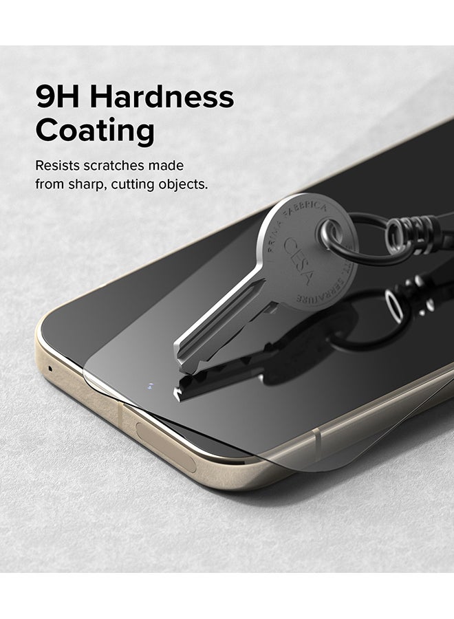 Ringke - Easy Slide Tempered Glass For Google Pixel 9 Pro / Pixel 9 Screen Protector, Case Friendly Shatterproof Premium 9H Hardness- 2 Pack W Installation Jig Clear - Image 1