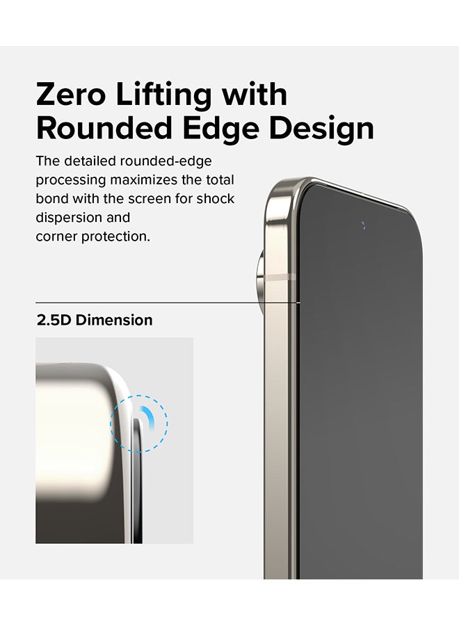 Ringke Easy Slide Tempered Glass For Google Pixel 9 Pro XL Screen Protector, Case Friendly Shatterproof Premium 9H Hardness- 2 Pack With Installation Jig Clear  - Image 4