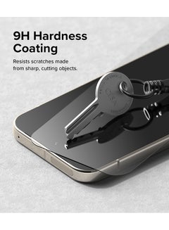 Ringke Easy Slide Tempered Glass For Google Pixel 9 Pro XL Screen Protector, Case Friendly Shatterproof Premium 9H Hardness- 2 Pack With Installation Jig Clear  - Image 3